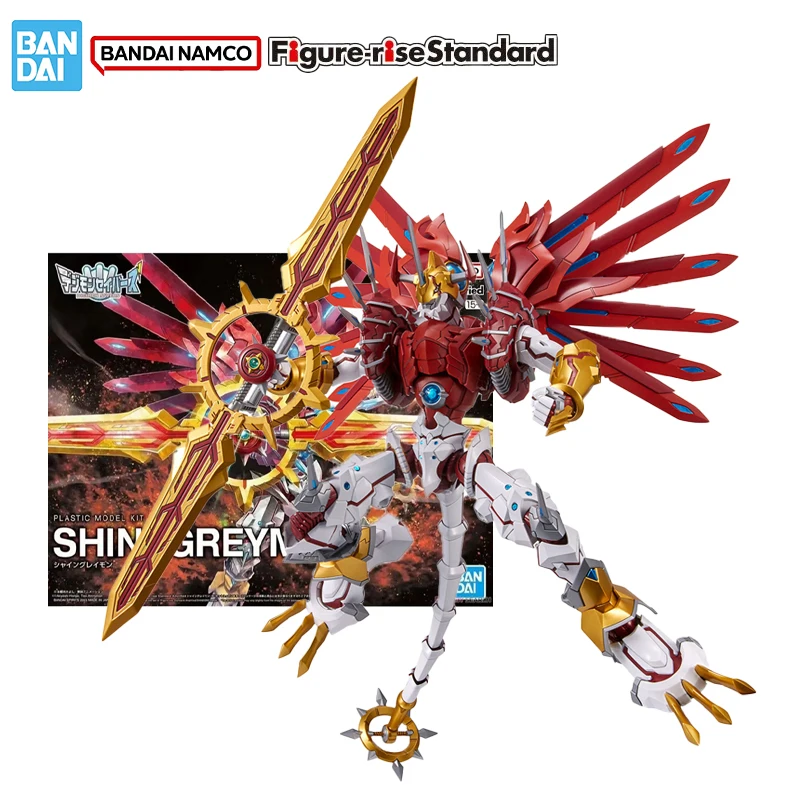 

Bandai Original Genuine Figure Digimon Model Kit Figure-rise Standard Shine Greymon Collection Action Figure Model Toys Gifts