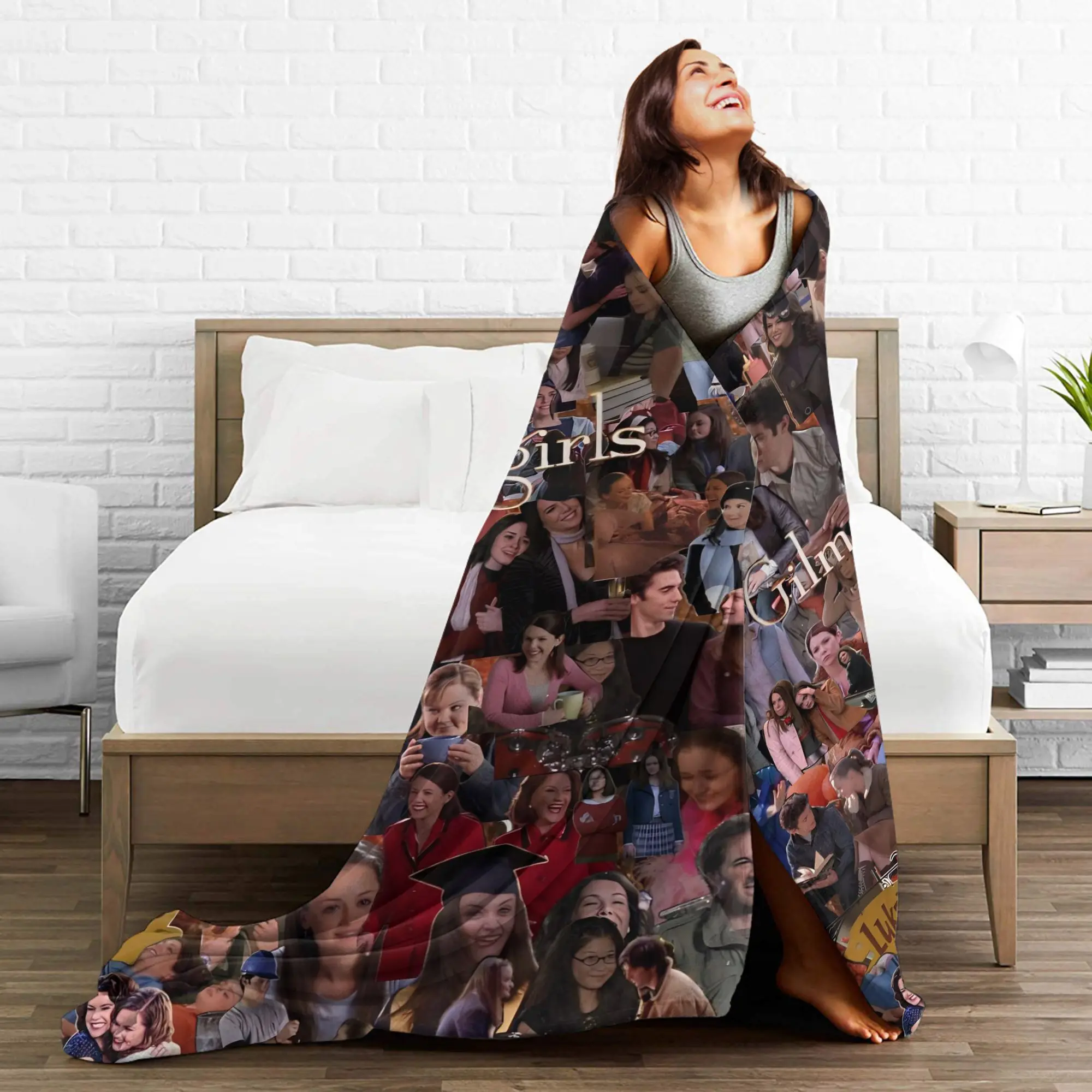 أنا أحب جيلمور الفتيات التلفزيون الأمريكي روري جيلمور بطانية نزهة الفانيلا رمي بطانية للأريكة كرسي سوبر الدافئة المفرش #4