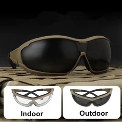 Tactical Goggles Outdoor Shooting Sunglasses Windproof Dustproof Riding Motorcycle Mountaineering Glasses