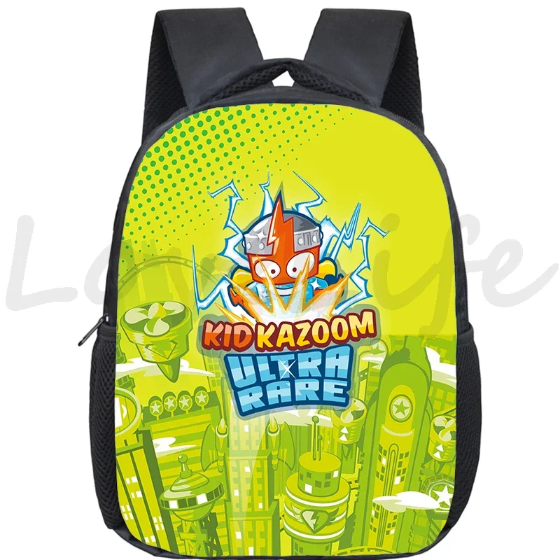 Superzings Kazoom Backpack Boys Girls kids Kindergarten Daypack Mochila 12 Inch Children School Bag SuperThings Bookbag