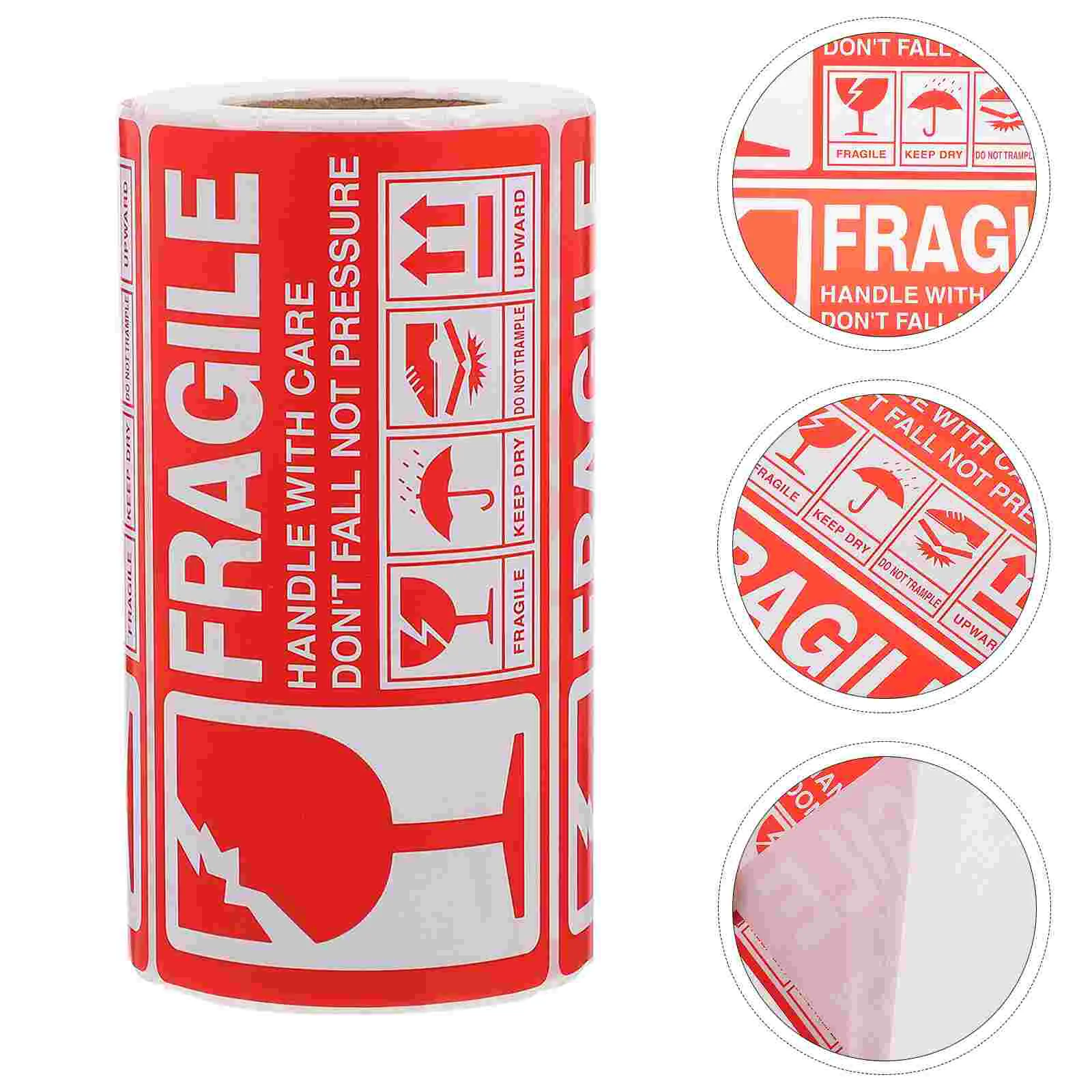 Caution Warning Sticker Adhesive Packing Fragile Label Labels Packaging Stickers Red Handle with Care