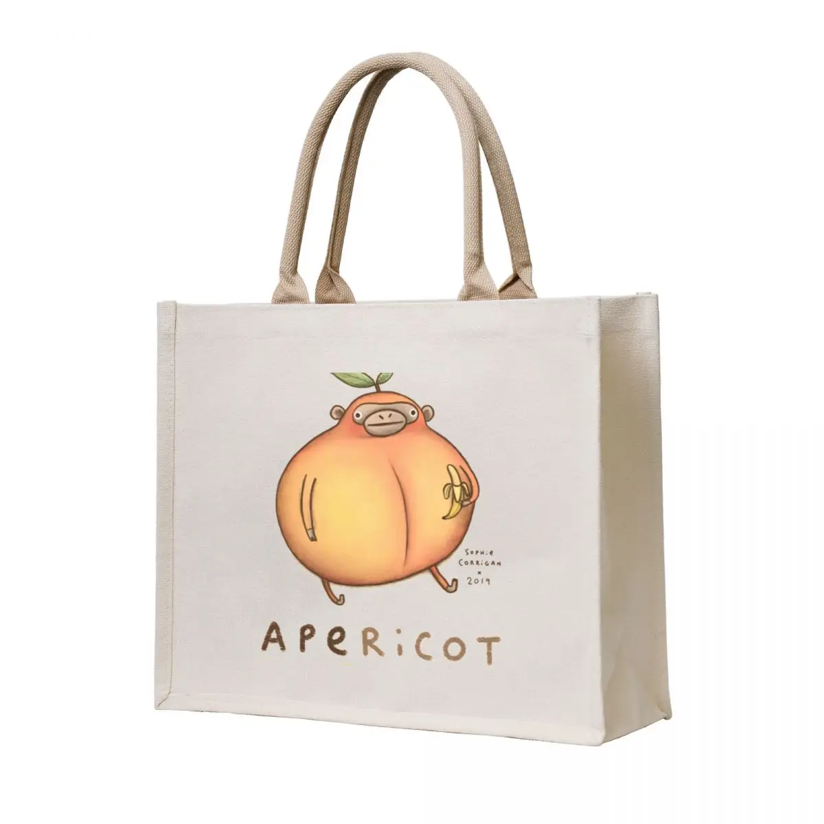 

Apericot Tote Bag Fabric bag free delivery bags Lady bag Custom