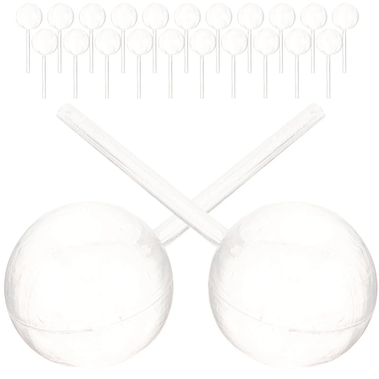 

50 Pcs Liquid Spherical Straw Pipette Round Plastic Clear Squeeze Pipettes Soda