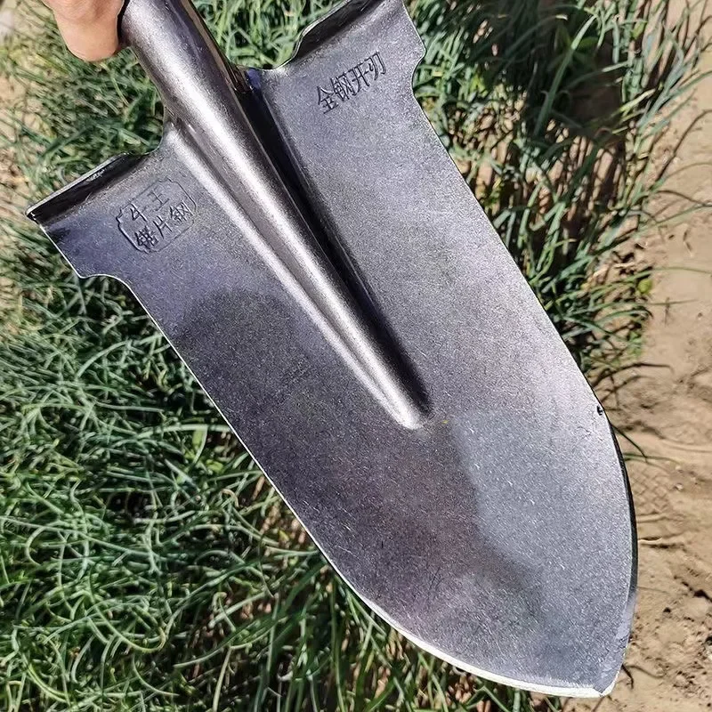 Sharp Spade Head Garden Agricultural Spade Head Outdoor Camping Portable Hand Shovels Multifunctional Manganese Steel Shovel