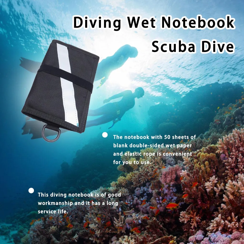 Diving Wet Notebook Book Notebooks with Lanyard Snorkeling Supply