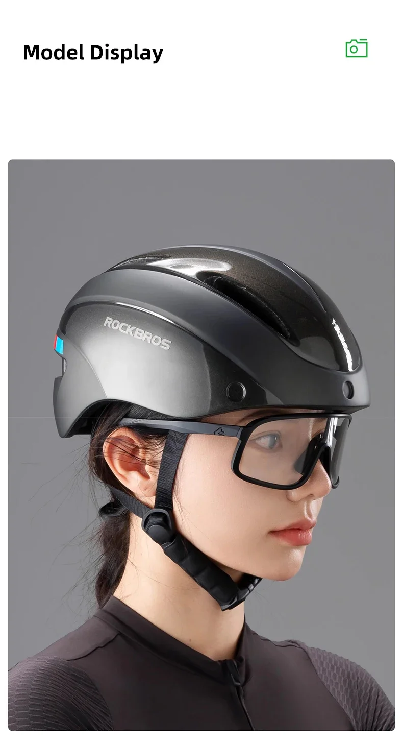 Rockbros Fahrrad helm Brille Männer Frauen integral geformte MTB Fahrrad helm leichte Mountainbike Helm Rücklichter – Detail 20
