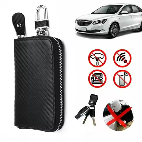 Faraday Card Car Keys Case Car Key RFID Signal Blocker Case Faraday Cage Fob Pouch Keyless Blocking Bag For Privacy Protection