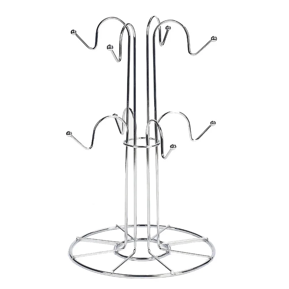 

Coffee Cup Holder Iron Vertical Hanging Rack Elegant Mug Storage Stand Suitable Home Café Hotels Restaurants