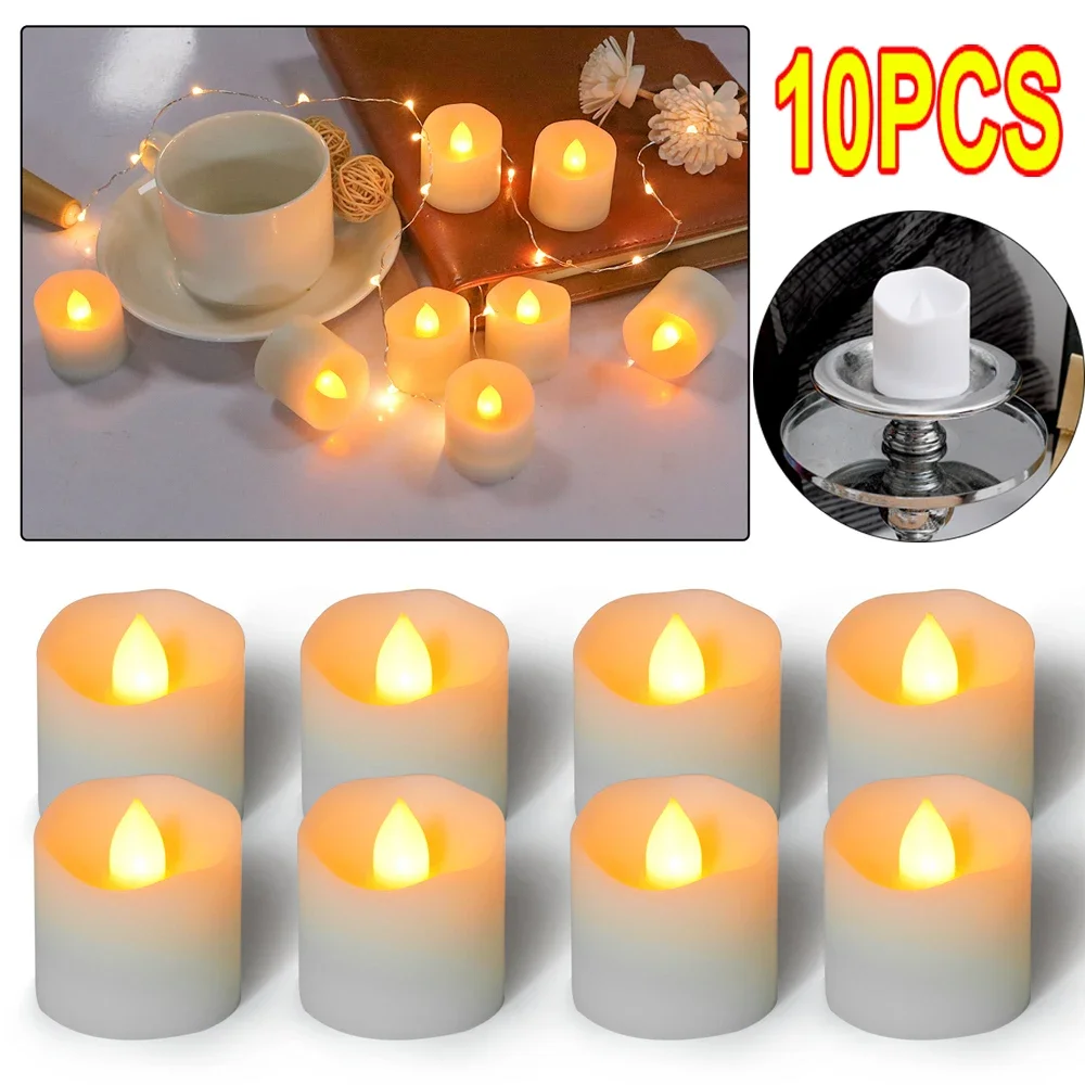 LED Candle Light Battery Powered Creative TeaLight Warm White Flameless Candle Halloween Christmas Party Decoration Candle Light