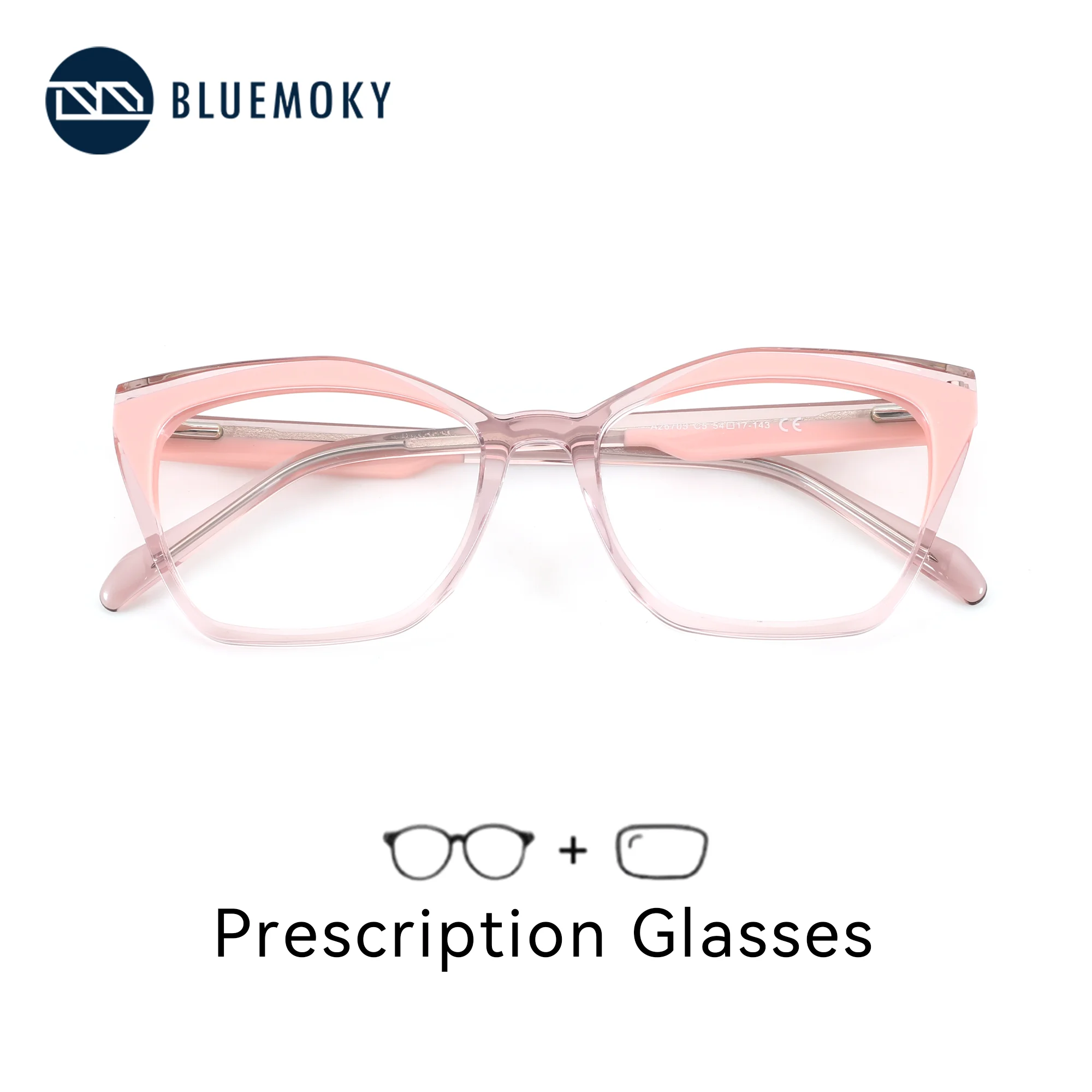 

BLUEMOKY S размер ацетатные очки с бабочкой по рецепту для женщин кошачий глаз близорукость оптические очки прогрессивные очки