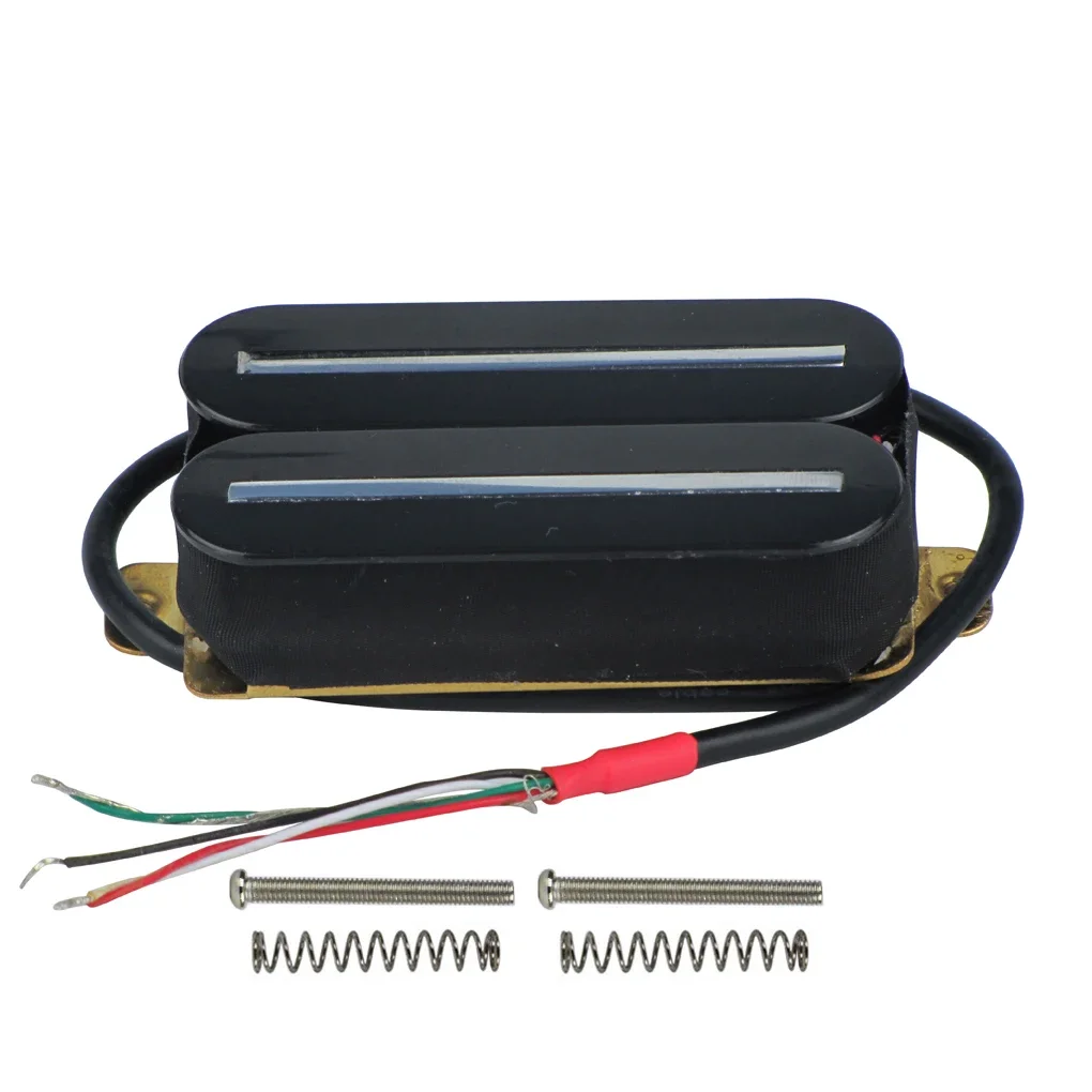 Dual Track Humbucker Pickup Electric Guitar Pickup Black High Output Ceramic Magnet 57mm Rail Guitar Part Accessories