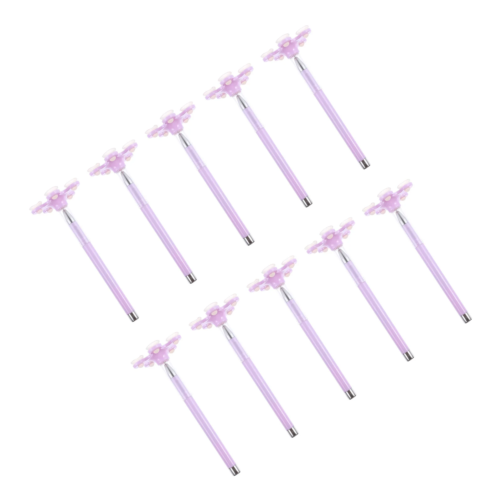 

10Pcs Plastic Writing Gels Pens Phone Support Suction Cup Phone Stand Signature Pens Smooth Writing Adorable Sign Pen