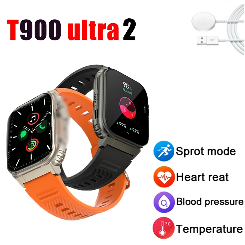 

Новые часы T900 U2 Смарт-часы 2025 Новые NFC Мужчины Женщины GPS Трек Bluetooth Вызов BT Музыкальные игры Смарт-часы с беспроводной зарядкой