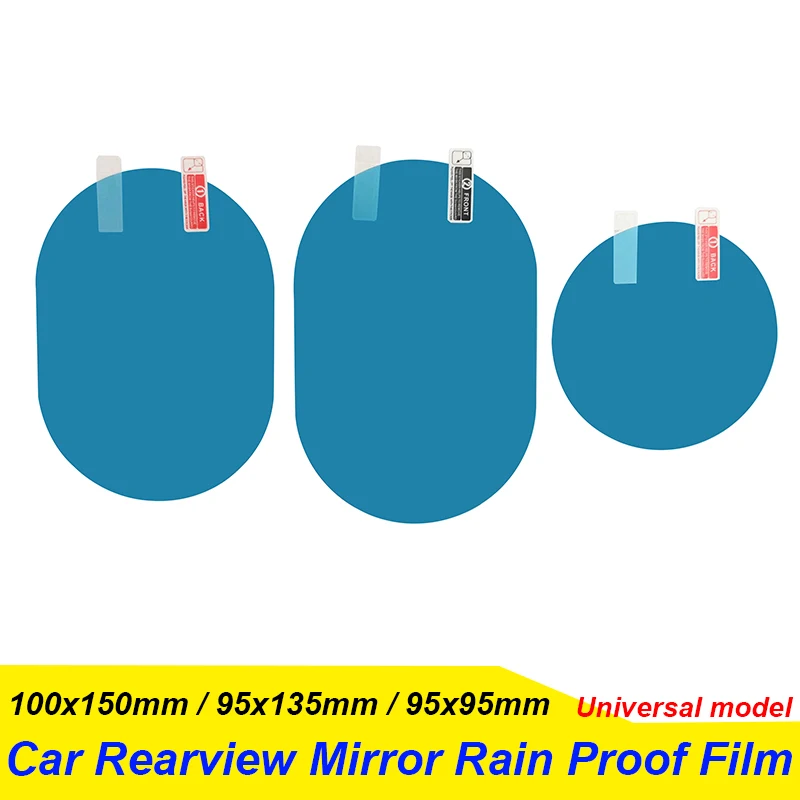 2 Buah Film Tahan Hujan Mobil Kaca Spion Mobil Pelindung Hujan Bukti Anti Kabut Tahan Air Membran Film Aksesori Stiker Mobil