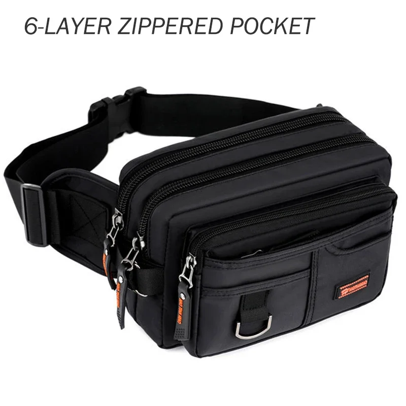 Waist Bags for Men Fanny Pack Multi Functional Pockets Outdoors Casual Chest Pack