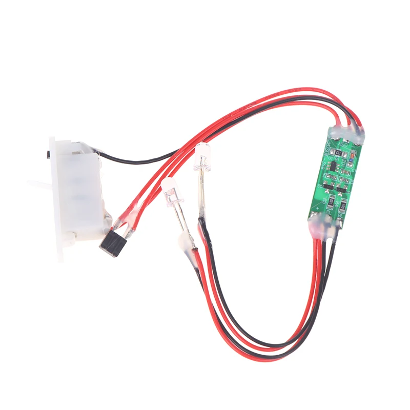 3 12V 2 Module Strobe Flashing Red Blue Spare Parts Light Warning color LED Fast For RC Car Model High Quality Durable Reliable