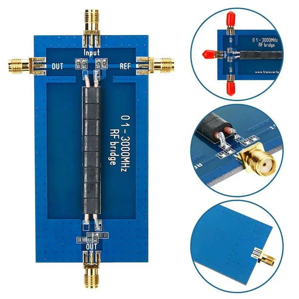 Imagem -05 - Ponte de Reflexão rf Swr 0.1 a 3000mhz Analisador Aéreo Vhf Uhf Perda de Retorno Vswr Ajuste para Hiqs-dr ou Transceptores Compatíveis S-dr