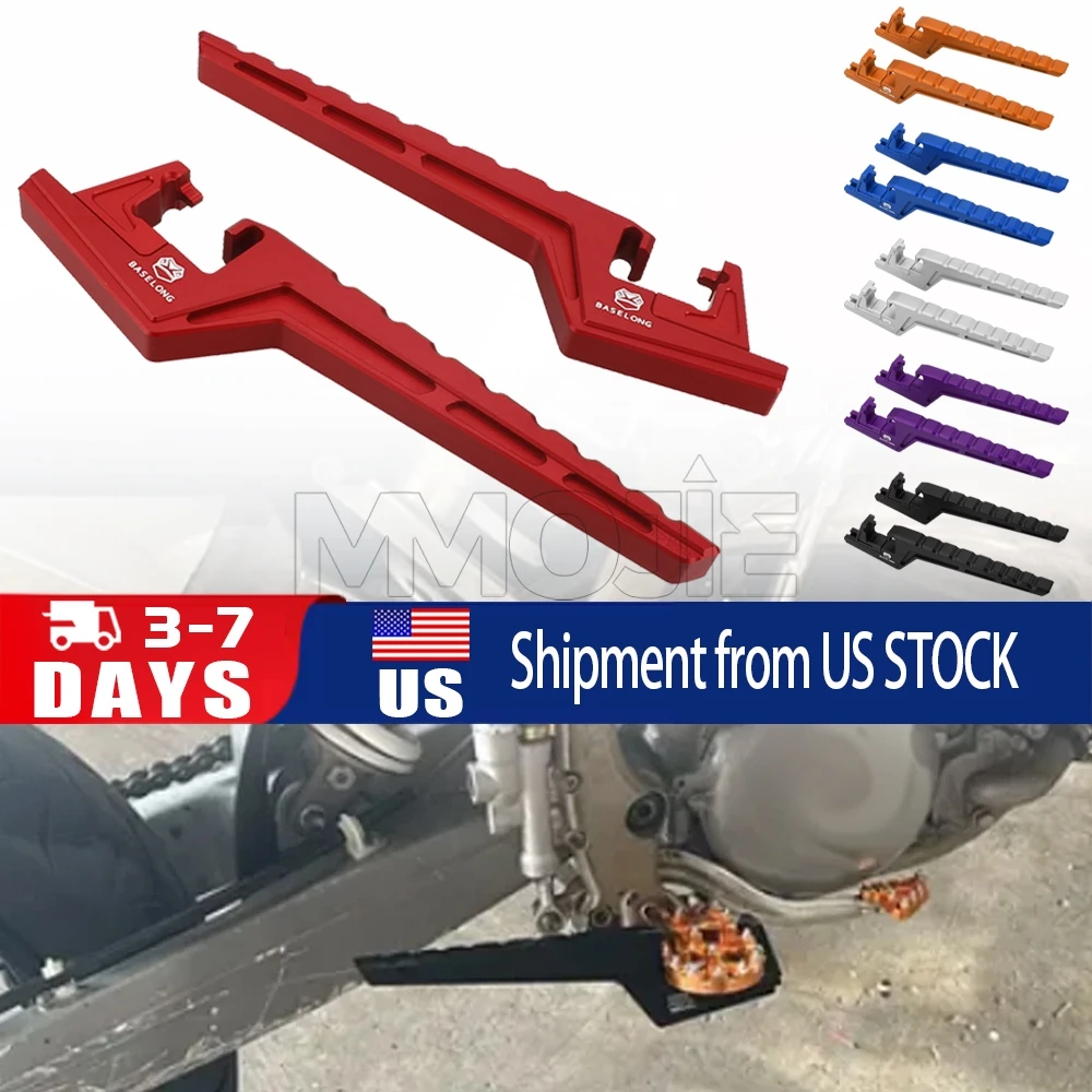 

For Honda CRF 450R 450RWE 450RX CRF450X 2019-2026 Dirt Bike Off-Road Accessories Passenger Foot Peg Extensions Extended Footpegs