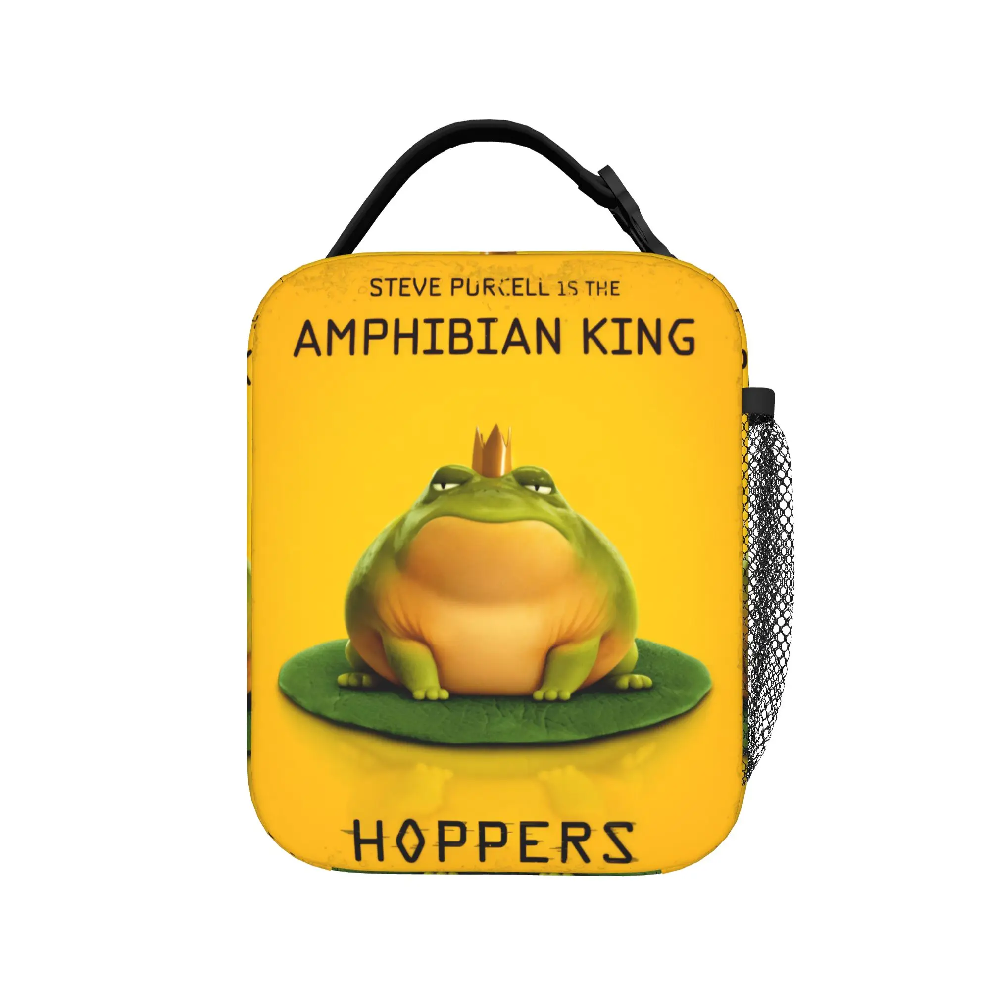 Hoppers Amphibian King  Insulated Lunch Bags Portable  Meal Container Thermal Bag Tote Lunch Box Beach  Picnic Men Women