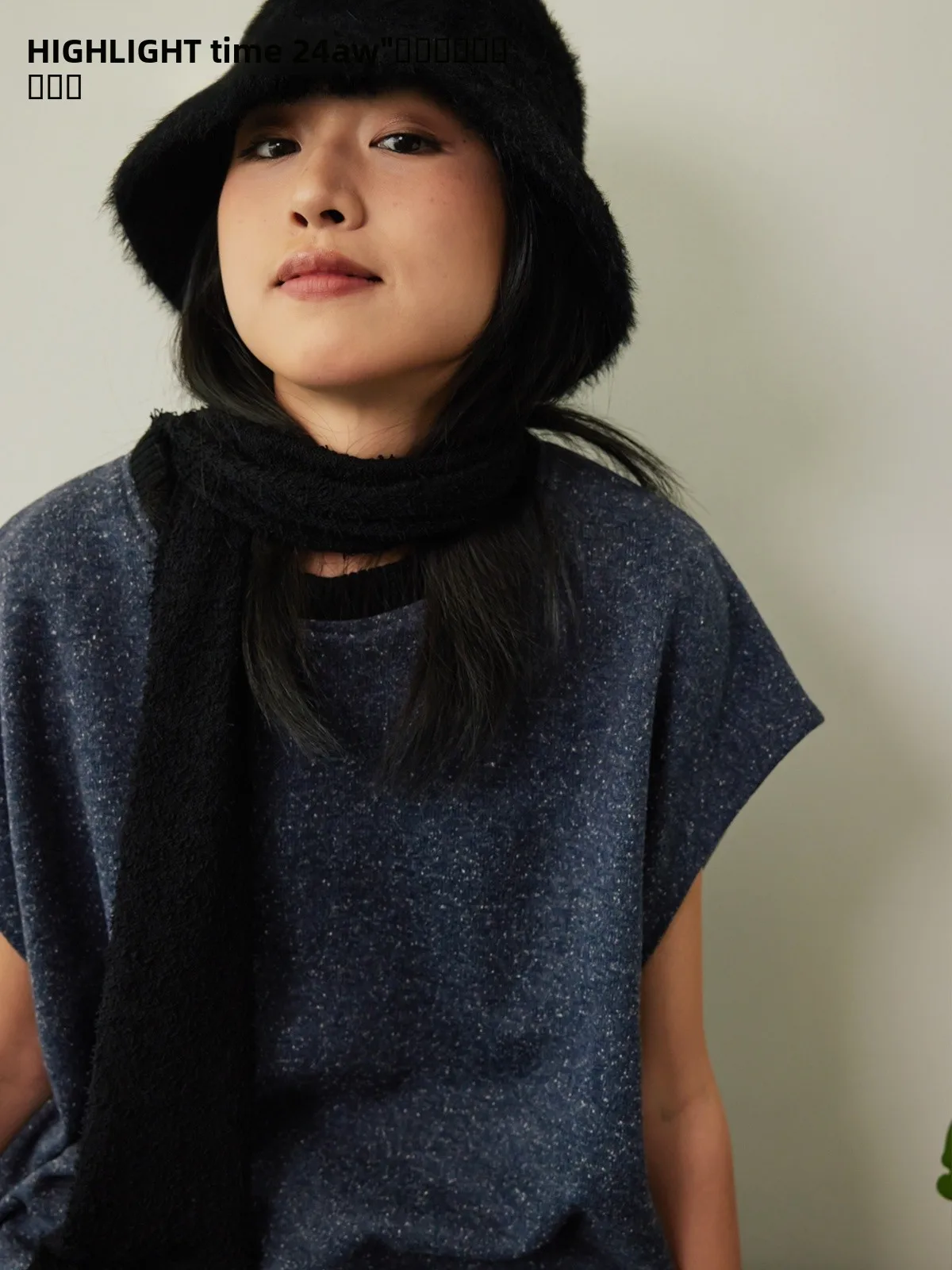 

Уличный свободный вязаный жилет HIGHLIGHT 24aw Spojnik Lovers, повседневный модный жилет с круглым вырезом, разноцветный