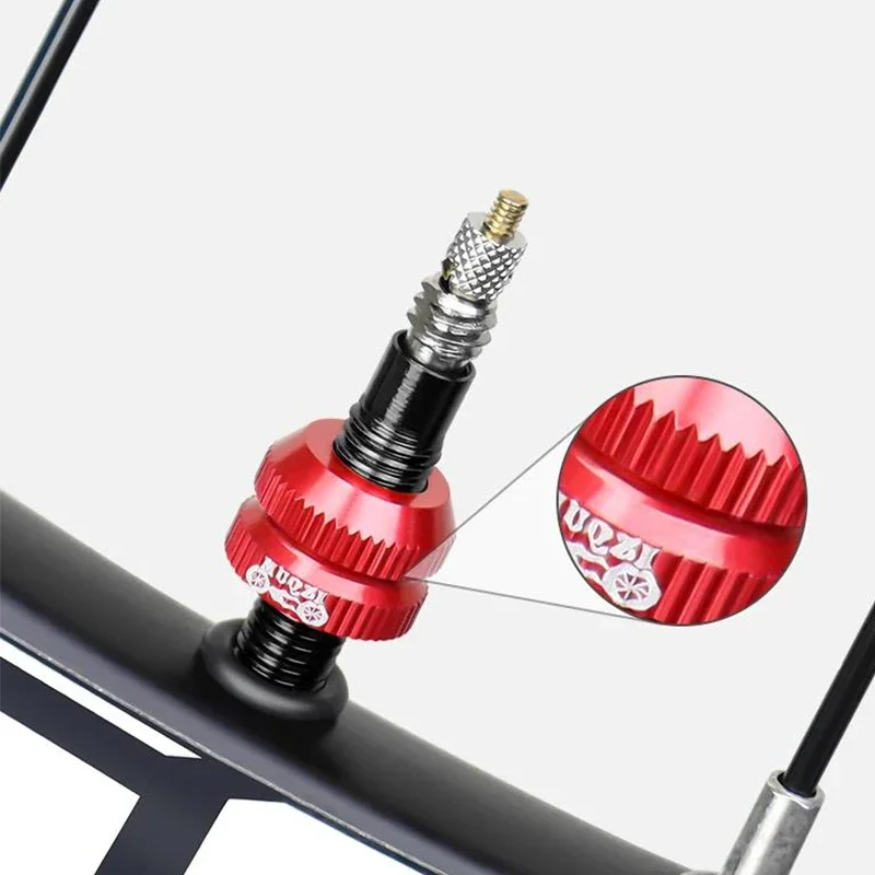 1/2/4/8/12pcs Bicycle Valve Nut Tubeless Rim Bike Tire Presta Valve  Protection Screw Fixed Nozzle Lock Nut with Washer