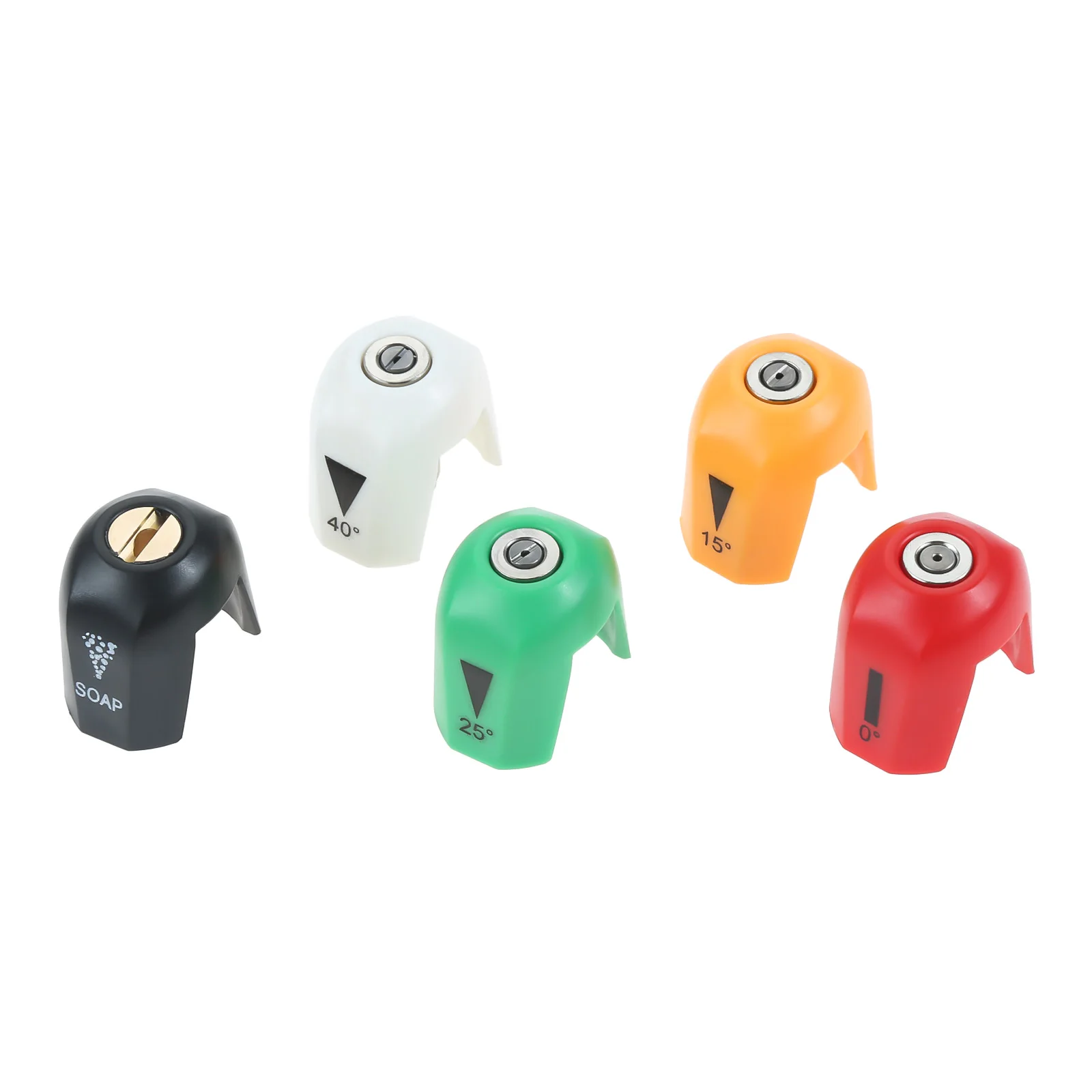 Punta dell'ugello per idropulitrice a connessione rapida da 5 pezzi adatta per Sun Joe SPX serie 3000 e idropulitrice universale in plastica ABS durevole