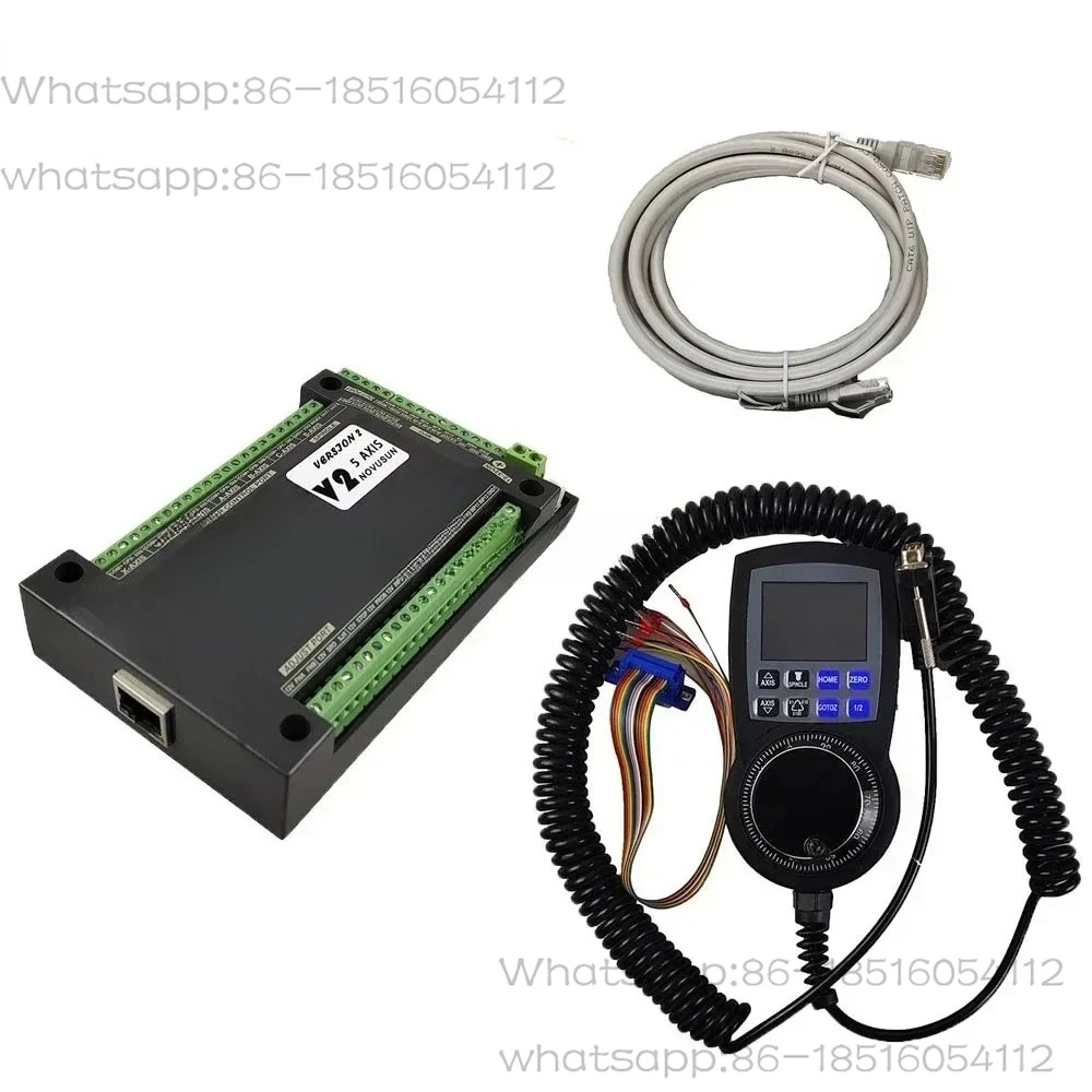 NVEM V2.1 NC controller kit NVUM V2.1 mach3 motion control system 3/4/5/6 axis control card and digital display 6 axis handwheel