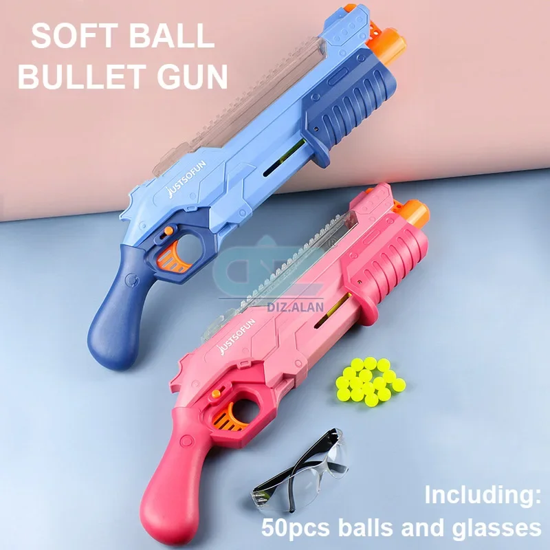 Soft Bullet Toy Gun For Rival Zeus Apollo Ball Bullets Children Manual Gun Toys Round Foam Darts Blaster Gift For Boy Kids Adult