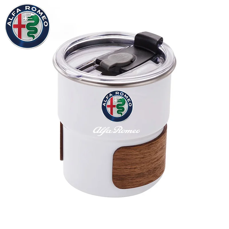 

2026 Hot Car Sticker Stainless Steel cup Coffee Mug Camping beer mug 300ml Bottles For Alfa romeo 156 gt 159 147 166 giulietta g