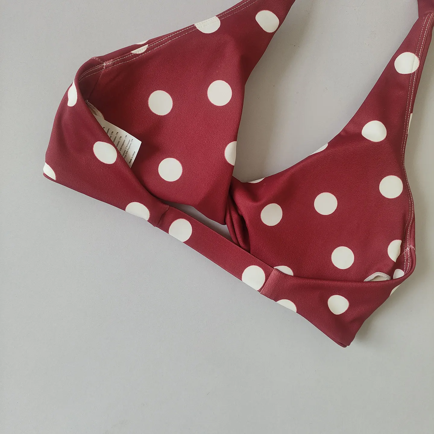 Sport-BH mit Polka-Dot-Muster für Damen, Fitness-Top mit Neckholder, schöner Rückenpartie, Push-up-Effekt, freiliegender Brust, Pilates-Top, Yoga-Bekleidung, Lauf- und Fitness-BH – Detail 11