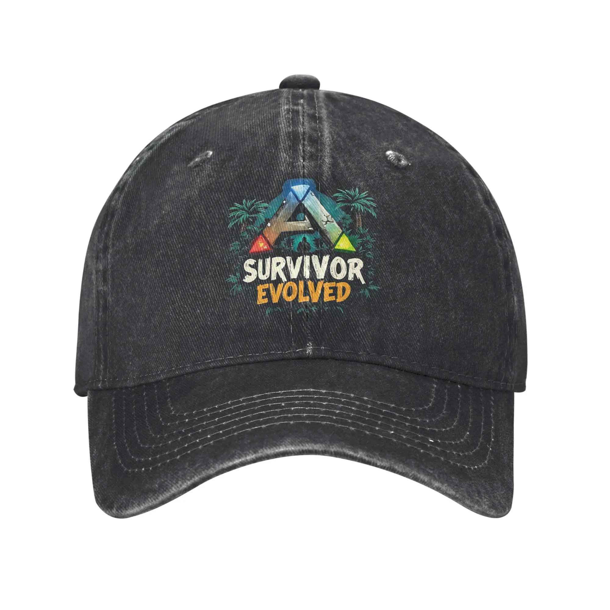 Casquette de baseball Survivor Evolved Ark Sun, style classique unisexe, effet délavé, type trucker, réglable, avec logo personnalisable, pour sports de plein air