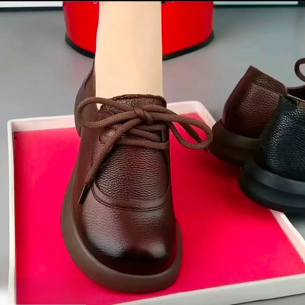 *Fashion Sponge Sole Solid Color Strap Sports Walking Shoes for Women Spring New Round Toe Comfortable Casual Women's Shoes