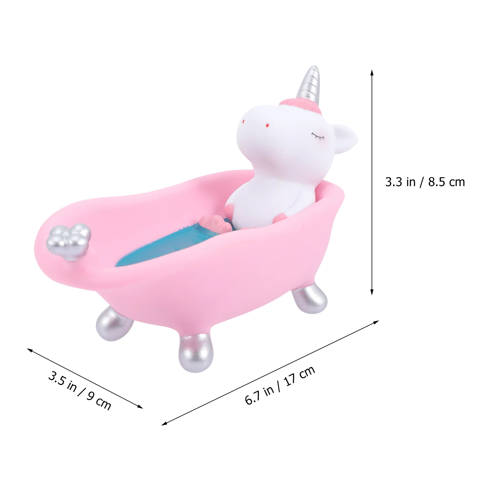 

Cute Unicorn Dish Kids Ceramic Holder For Bath Time Baby Bath Cartoon Soap Box Bathroom Storage Container For Bar Soap Travel