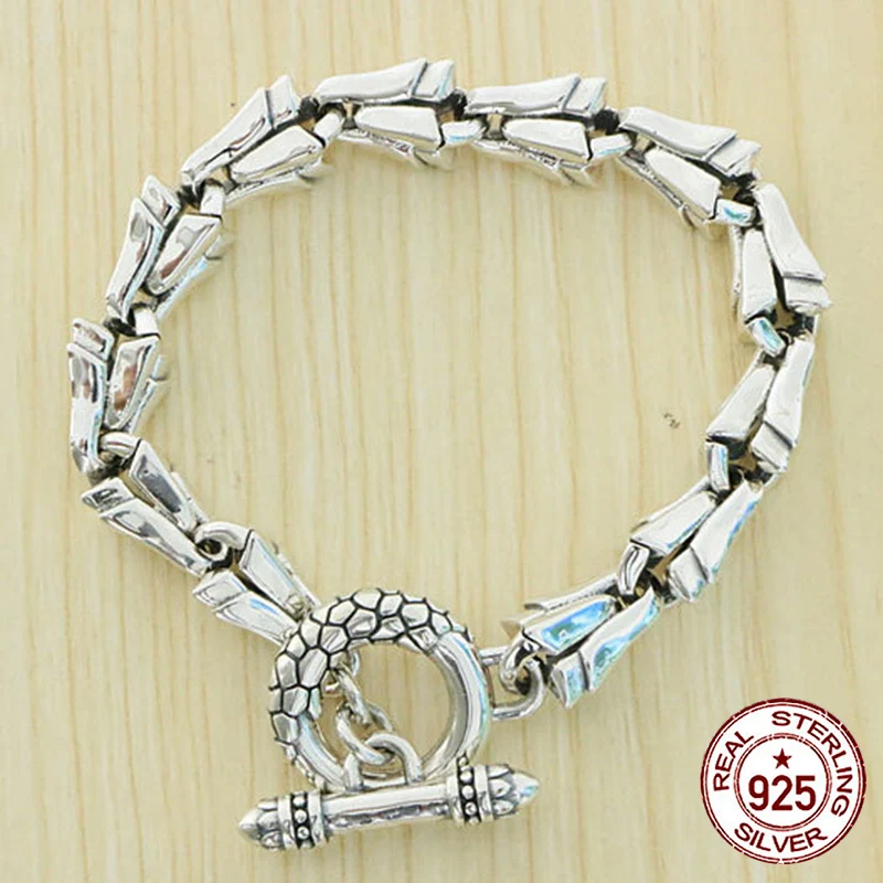 

S925 sterling silver bracelet with stylish temperament Personalized keel Advanced niche design handicrafts