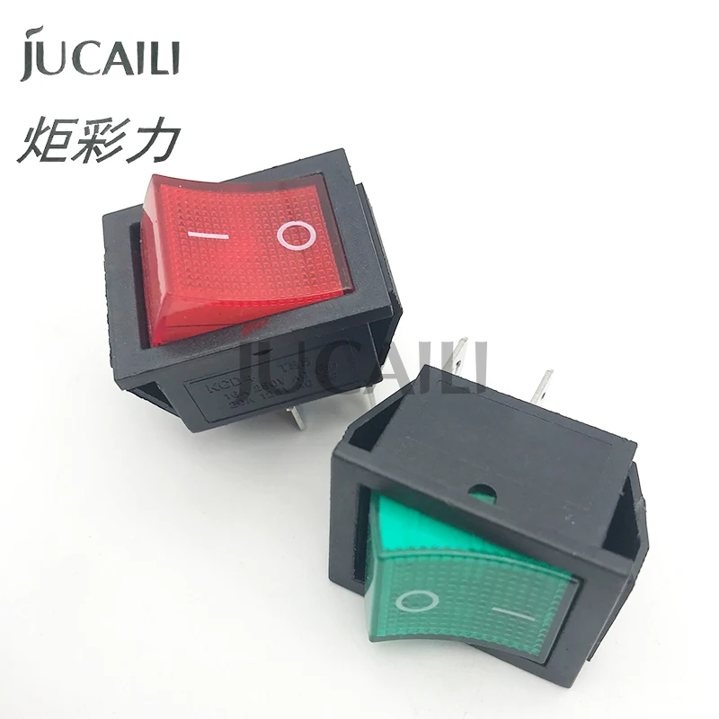 Jucaili KCD4 Black Rocker Switch Power Switch ON-OFF-ON 3 Position  The Arrowis Reset 16A 250VAC/ 20A 125VAC