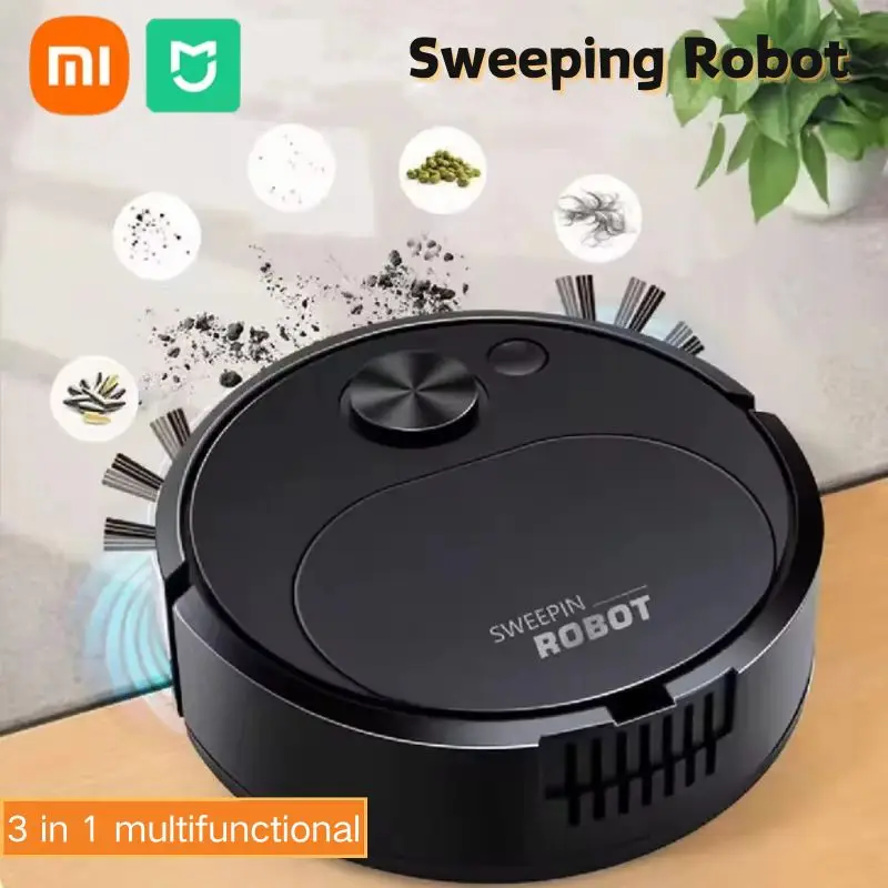 Xiaomi MIJIA 3 In 1 Robot akıllı süpürge süpürme robotu süpürme paspas güçlü süper emme kablosuz Mini istihbarat süpürgesi