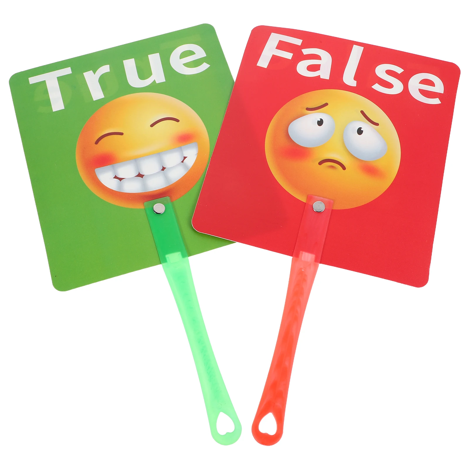 

2pcs Early Education Handheld Voting Paddles Interactive Learning Tools Green Red Answer Boards Montessori Teaching Aids