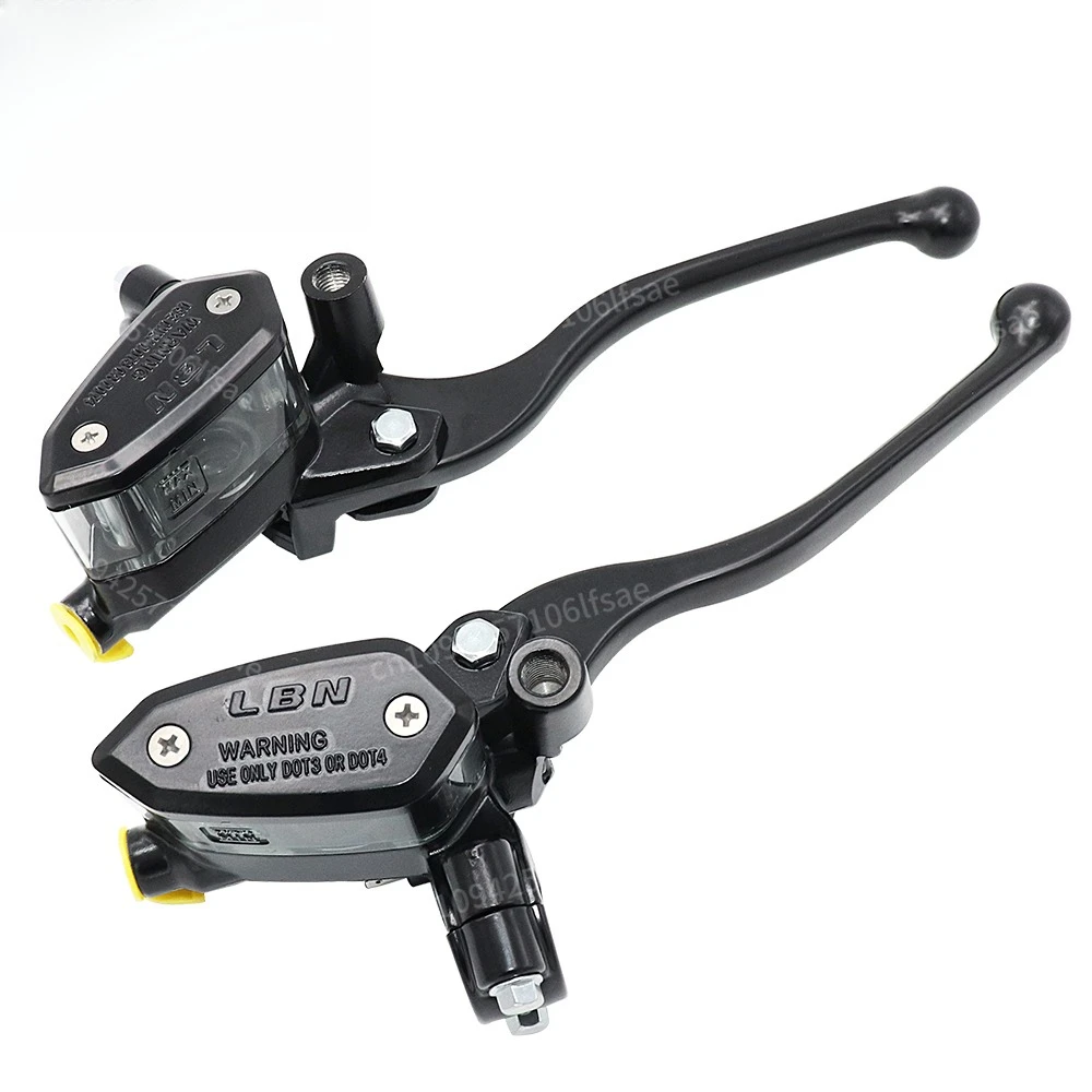 

7/8 22cm Motorcycle Handlebar Lever Master Cylinder Levers Hydraulic Brake Pump Clutch Handle Reservoir Set For HONDA