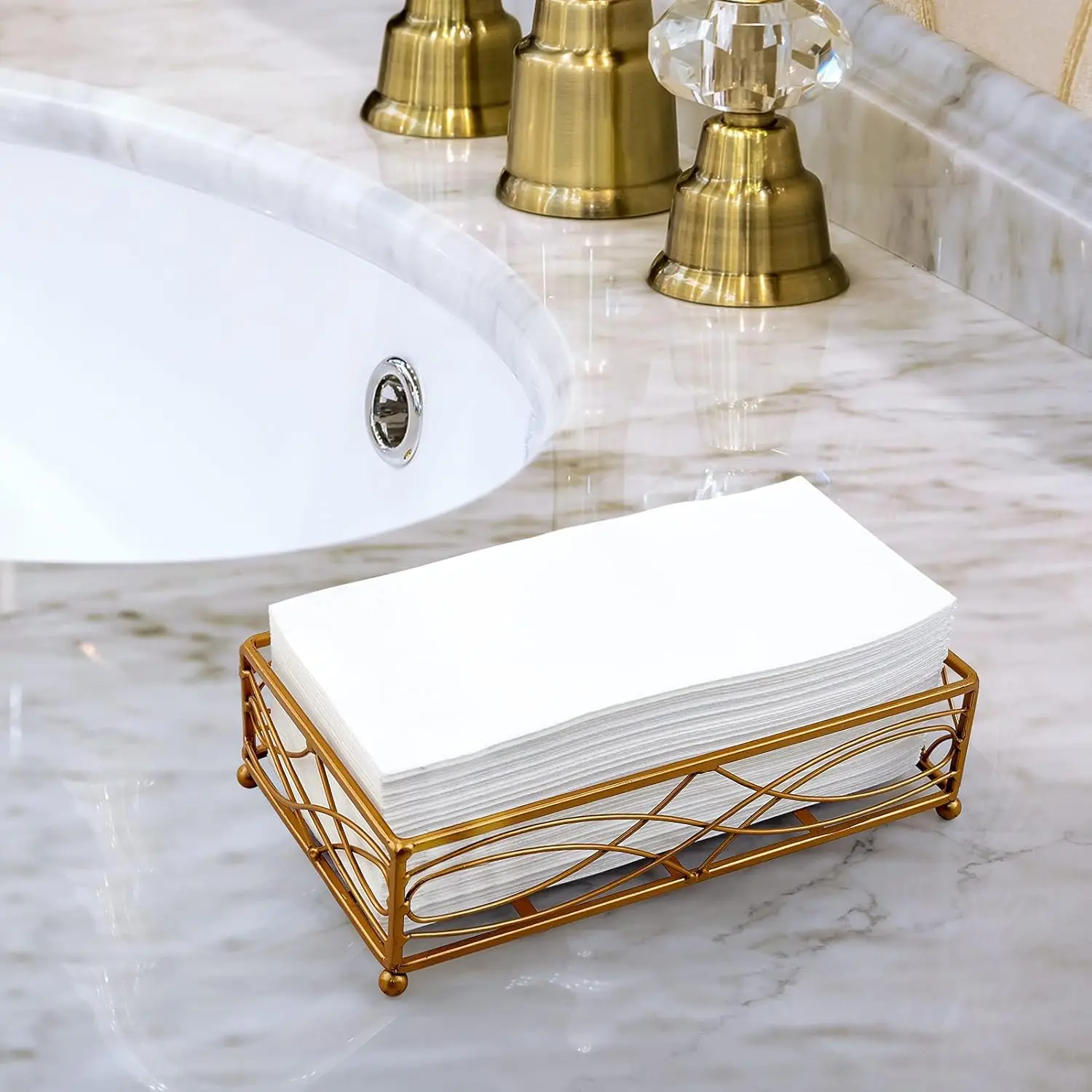 Soft Absorbent Disposable Hand Towels for Bathroom Kitchen Parties Weddings Dinners Decorative Guest Napkins