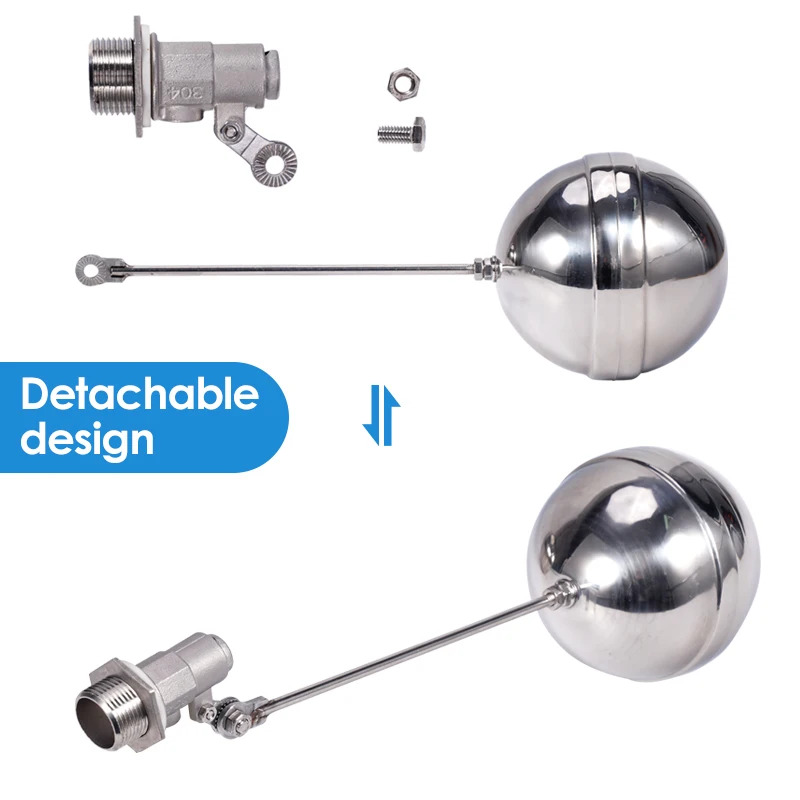 Válvula de flotador de acero inoxidable para bebederos de ganado - imagen 2