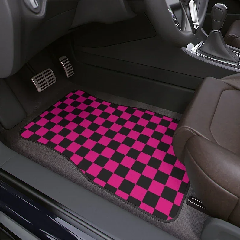 Punk, pink, black, goth, emo, Car, Floor Mats, 1pc, gift, sold separately