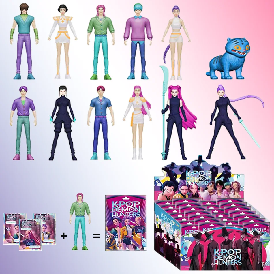 

Nuevos juguetes de figuras de Anime Kpop Demon Hunters, bonitos juguetes de PVC con articulaciones móviles, modelo de figura de