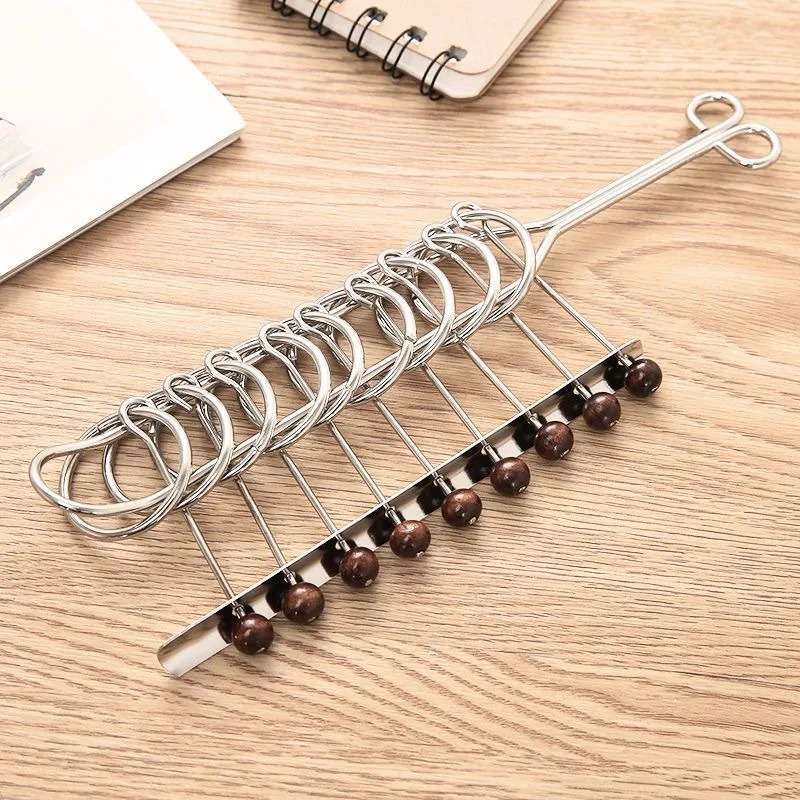 Popular Brain Challenge,STEM Reverse Thinking,Concentration Building,Cross-Border Hot-Selling Brain-Teaser Toy Metal Nine-Link