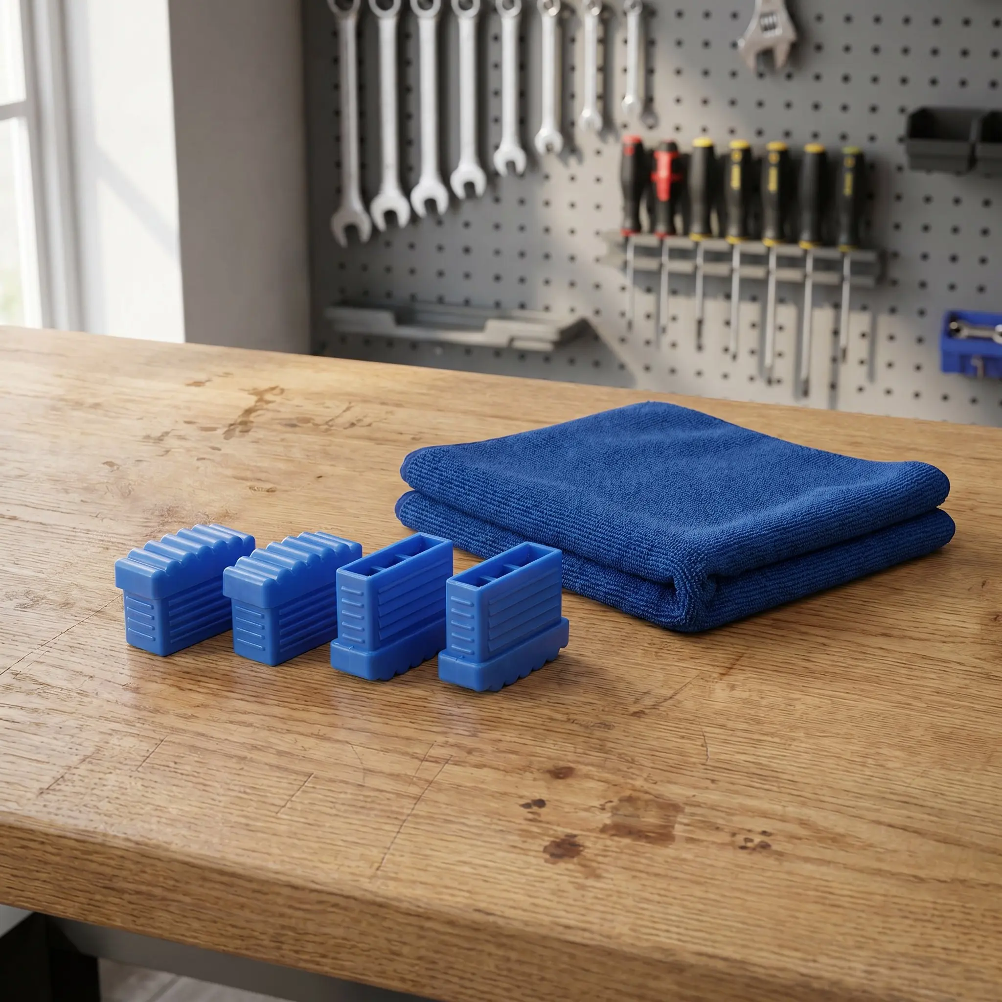 4Pcs Ladder Feet Pads Anti-Slip 2x5.7cm Protective Covers Replacement for Extension Ladder Stability Noise Reduction