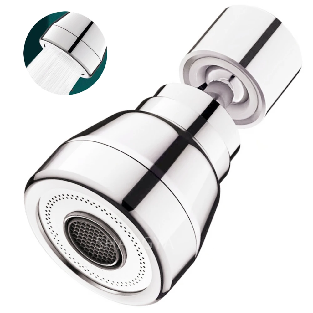 Kitchen Faucet Aerator Universal Extender Copper High Pressured Rotary Extender Filter Splashproof Shower Faucet Bubbler Nozzle