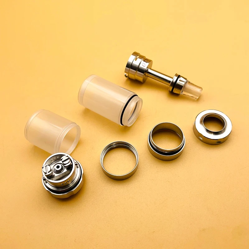 DSX BY-Ka V10 MTL RTA Atomizer 5ml 22mm 316ss pojedyncza cewka zbiornik do e-papierosa do ponownego napełnienia z 1.2mm 1.4mm 1.7mm AFC Pins