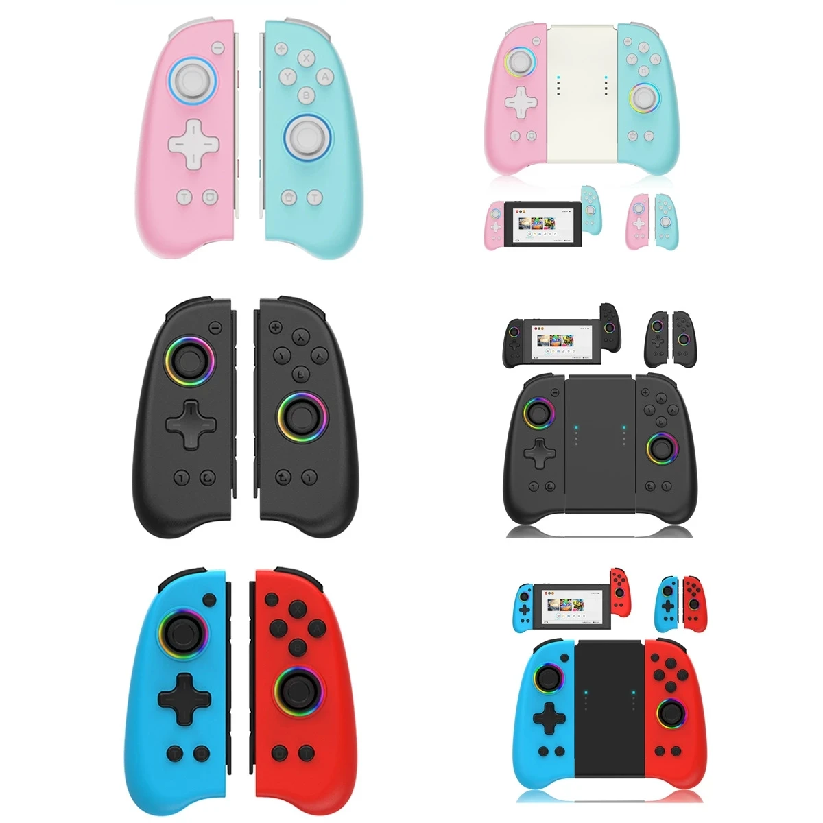 

Hot Wireless Controller for Nintend Switch NS Joypad Game Handle Grip Left&Right Joystick Bluetooth Gamepad with wake-up