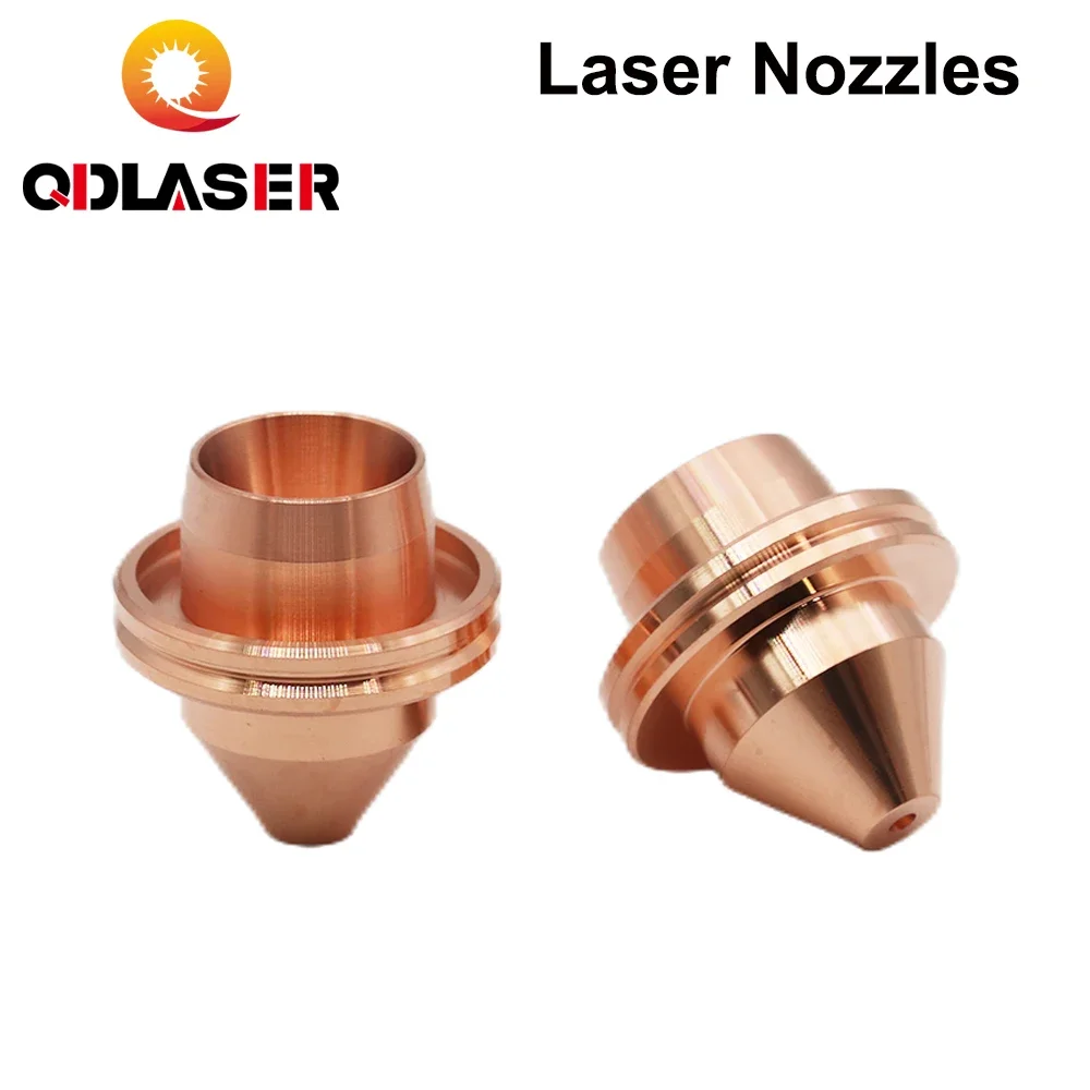 

QDLASER 10pcs/Lot Single layer laser nozzle fittings for fiber laser cutting nozzle for Mitsubishi