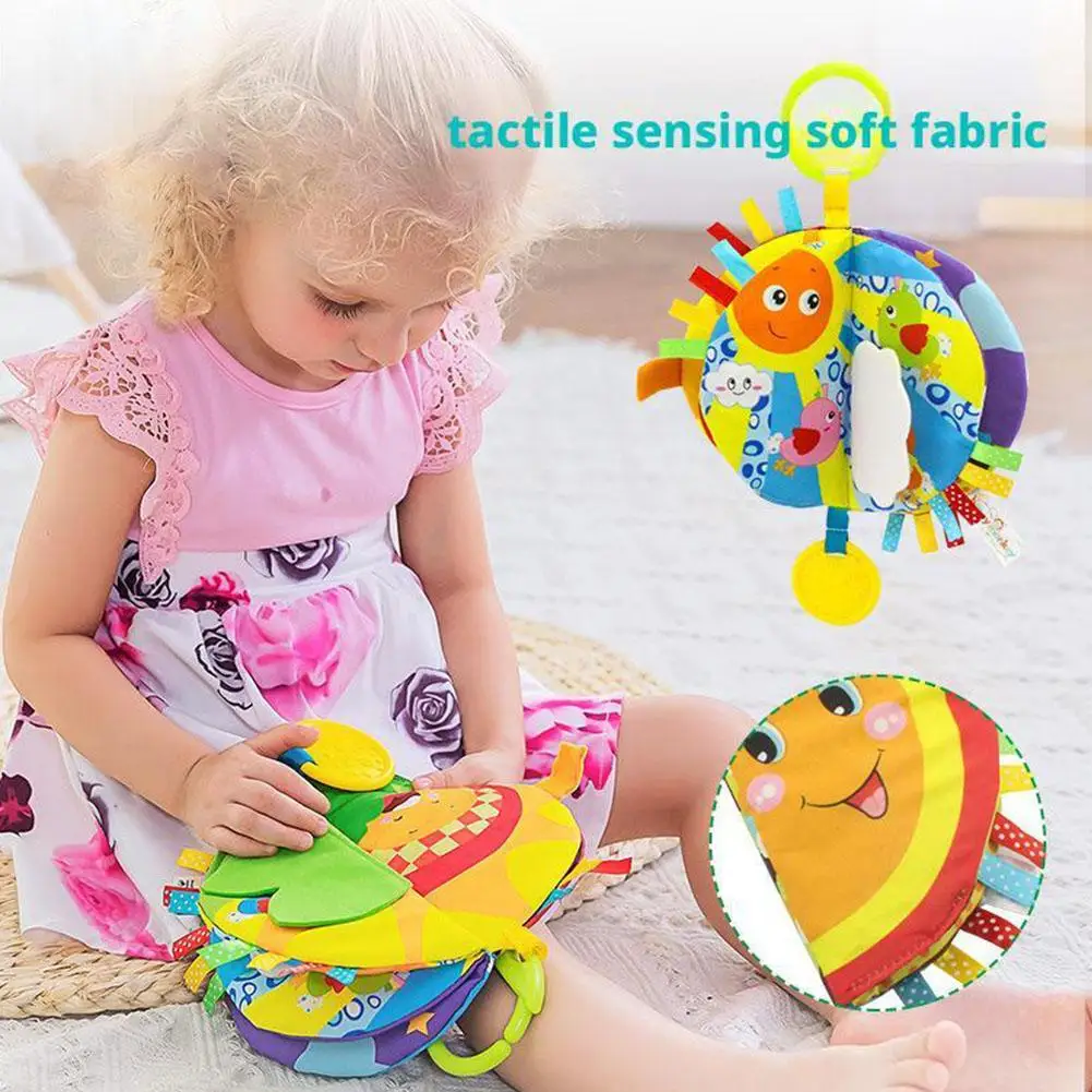 Baby Early Education Cloth Book Soft Safe Fabric Cartoon Study Toys Waterproof tear-resistant Early Learning Washable Story Book
