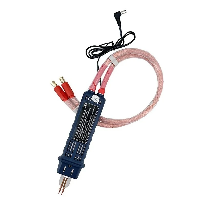 Handheld Spot Welding Pen with 25mm² Copper Cable, O-Type Trigger Welding Gun for 18650/21700/32700 Battery Pack